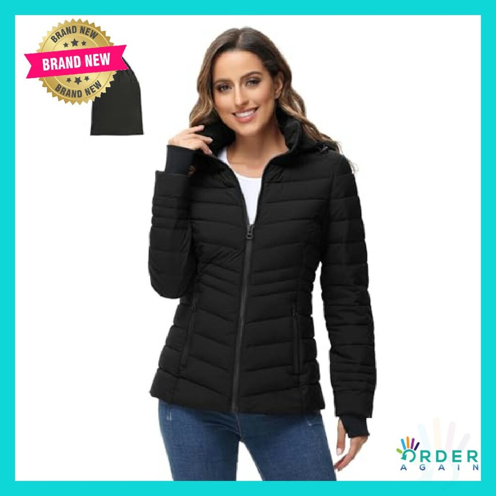Lightweight Packable Puffer Jacket Winter Warm Qu… - image 2